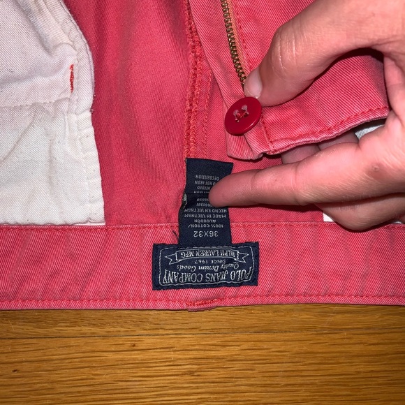 Size 36 Red/Salmon Polo Khakis. Very Comfortable - Picture 3 of 5